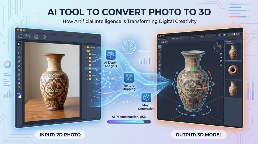 AI Tool to Convert Photo to 3D